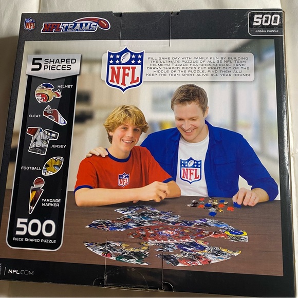 NFL Games Nfl Helmet Shape Jigsaw Puzzle Poshmark